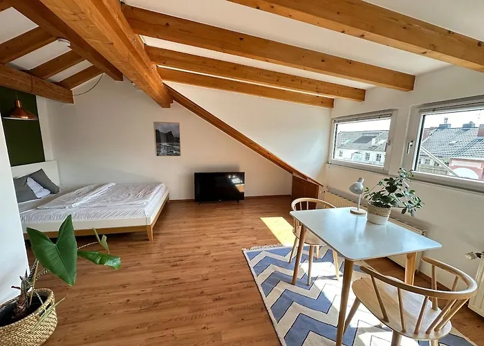 Апартаменты Cozy Loft With A View, Central, Close To Tradefair Дюссельдорф